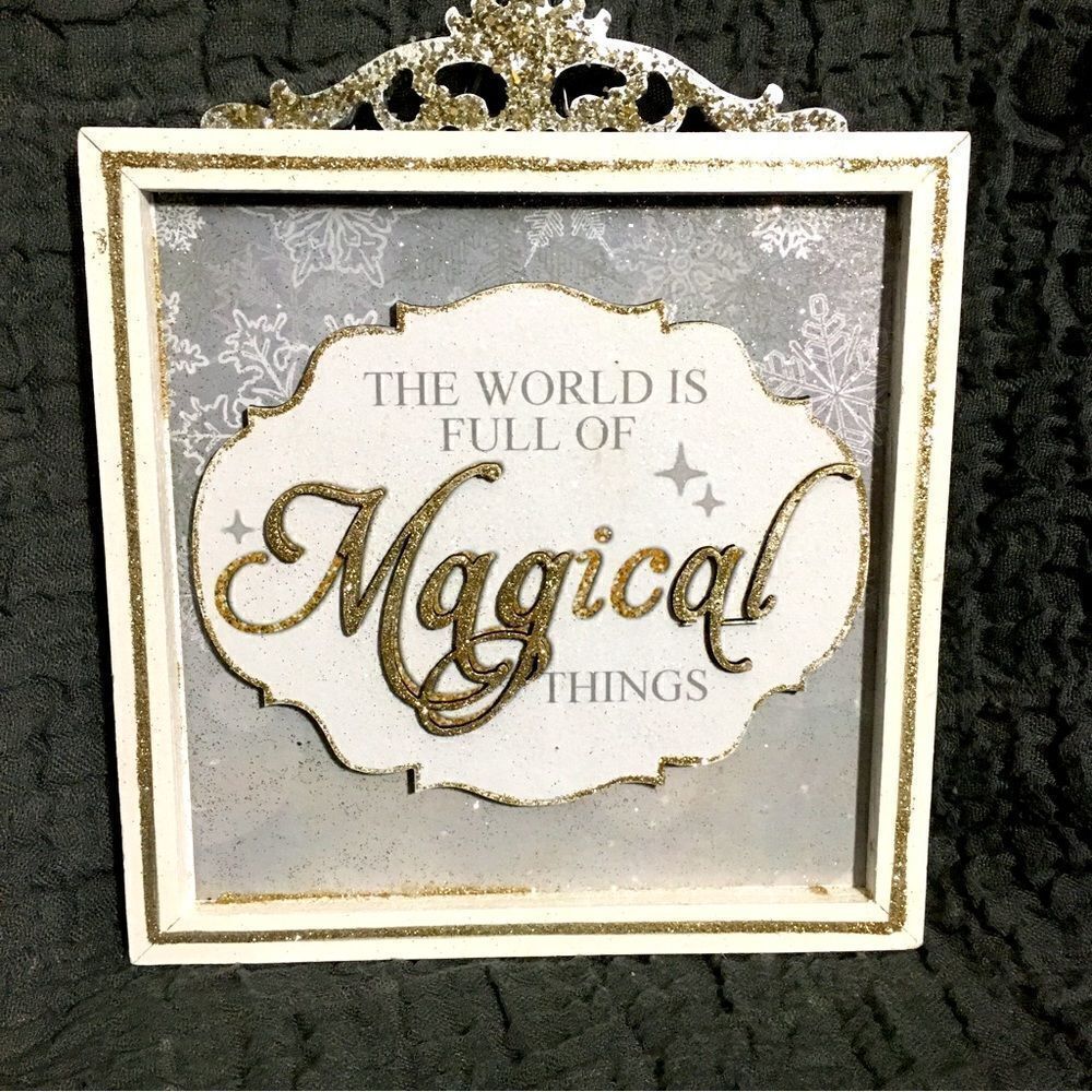 "The World is Full of Magical Things" Wall Decor Frame